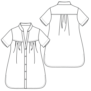 Fashion sewing patterns for Shirt 772
